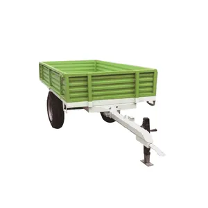 Best Supplier of High quality tipper/dump trailer with draw bar farm tractor full trailer for sale