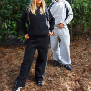 Wholesale Custom 420 Gsm Hoodies and Baggy <b>Sweatpants</b> <b>Set</b> Sweatsuits Heavyweight Oversized Loose Hoodies Tracksuit Manufacturer - Product Image 2