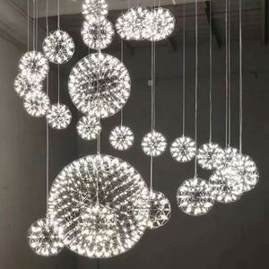 Lampe à Suspension Décorative d'Intérieur en Métal Marocain Sphère de Vertige Cuisine <span class=keywords><strong>Restaurant</strong></span> Led Moderne Suspension Boule à Cage - Product Image 1
