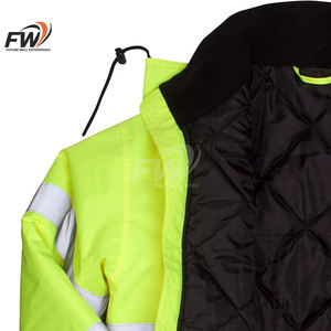 Chaqueta Impermeable para Hombre, de Alta Visibilidad, Color Sostenible, Resistente al Viento, para Senderismo, con Capucha Personalizada de Fábrica - Product Image 4