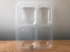 Caja de embalaje de plástico PP, bandeja sellable de alimentos frescos y congelados, 4 capas divididas, desechable, fuerte, gran oferta - Product Image 6