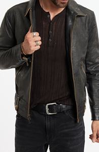 New <b>Men's</b> Winter Biker Style <b>Jacket</b> Genuine Cow Skin Leather with Zip-Detail Vintage Four-Pocket Round Collar <b>jacket</b> <b>for</b> <b>men</b> - Product Image 6
