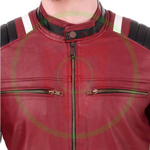 Veste en cuir sur mesure pour homme, nouvelle mode, vêtements décontractés, vestes en cuir de motard, logo personnalisé, veste en cuir respirante - Product Image 5