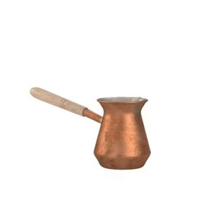 Cafetière en cuivre massif Café turc grec arabe Cezve Ibrik Briki Cafetière avec manche en bois Pots en cuivre authentiques - Product Image 5