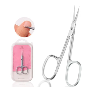 Manucure professionnelle ciseaux de beauté haut de gamme Style russe ongles ciseaux de peau morte lame incurvée poignée en céramique acier inoxydable - Product Image 3