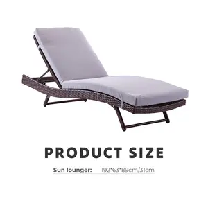 Beach Sun Lounger Outdoor Patio Lounge Chair Outdoor Lounge Chairs Set For Outdoor Patio Beach Pool Backyard