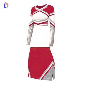 Ensemble d'uniformes de cheerleading avec strass scintillants, vêtements de sport, 100% polyester, 220g - Product Image 2