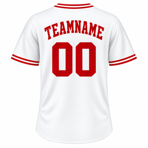 Uniforme de baseball de qualité supérieure entièrement personnalisable, respirant, à manches courtes, 100% polyester, maillot de baseball sublimé - Product Image 2