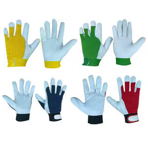 Guantes de trabajo de cuero Hombres Mujeres Heavy Duty Utility Work Guantes de jardinería Diseño a prueba de espinas Construcción de jardín - Product Image 5