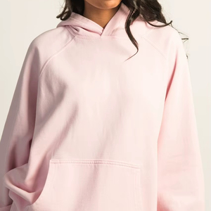 Nouveauté : Sweat-shirts oversize vintage pour femmes, lourds, délavés à l'acide, col à capuche, logo personnalisé sur le devant, service OEM ODM pour femmes - Product Image 2