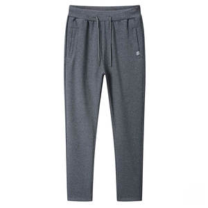 Pantalones Deportivos de Algodón para Hombre, Primavera-Verano, con Bolsillos con Cremallera, para Ropa Deportiva Informal, en Negro, Azul y Gris - Product Image 3