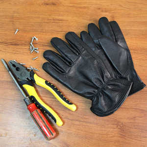 Guantes de trabajo de cuero de alta calidad resistentes al calor de alto diseño Guantes DE TRABAJO antiestáticos antivibración sin polvo sin silicona - Product Image 4