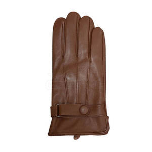 Guantes de invierno de cuero marrón, guantes cálidos transpirables para pantalla táctil para hombres, proveedor de accesorios de moda, guantes de conducción de invierno - Product Image 6