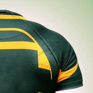 Rugby Match Jersey With Reinforced Shoulders And Breathable Panels Rugby Jersey With <b>Strong</b> Collar And Stretch <b>Fabric</b> - Product Image 6