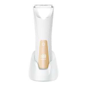 Tondeuse corporelle électrique pour hommes à double lame céramique remplaçable, étanche, rasoir et tondeuse de précision - Product Image 3