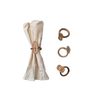 Porte-serviettes en bois et en rotin simple et élégant pour une décoration de table élégante, usage quotidien et occasions spéciales, vente en gros en provenance d'Inde - Product Image 2