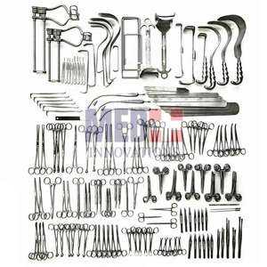 Conjunto de instrumentos de cirugía abdominal de laparotomía clase II reutilizable de alta calidad, instrumentos quirúrgicos de acero inoxidable, maquinaria Med - Product Image 4
