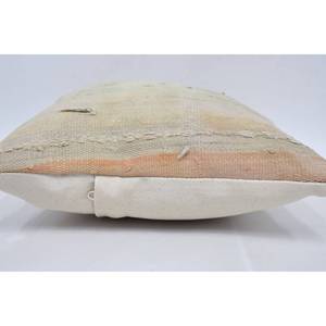 Oreiller Patchwork Kantha en laine beige 12x12 pouces luxueux Vintage brodé moelleux imprimé coussin rustique pour une utilisation au sol - Product Image 5