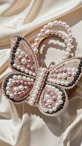 Bolsos Únicos con Bordado BOOST, Bolsos de Mano con Bordado Estilo Bohemio, Diseño Elegante con Perlas para Eventos Nocturnos y Bodas - Product Image 4