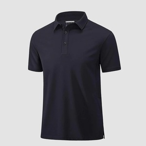 Camiseta Polo Deportiva de Algodón y Poliéster Lisa para Hombre, Uniforme de Trabajo Personalizado de Alta Calidad, Estilo Golf - Product Image 2
