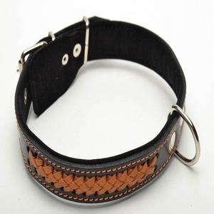 Hermoso collar de perro de cuero trenzado a mano para todos los tamaños mascotas al por mayor accesorios para mascotas collar de perro de cuero para mascotas pedido al por mayor - Product Image 3