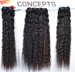 Fournisseur vietnamien de cheveux humains, vente en gros de paquets de cheveux bouclés birmans naturels vierges de couleur noire, doux et lisses - Product Image 5