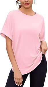 เสื้อยืดคอกลมแขนสั้นสีชมพูสำหรับผู้หญิงแฟชั่นฤดูร้อนสไตล์ลำลองออกแบบลายพิมพ์โลโก้ผ้าใบเปล่าสำหรับตกแต่ง - Product Image 2