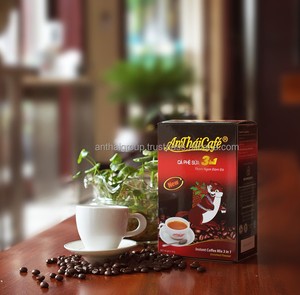 ผงกาแฟสำเร็จรูป3IN1แบบแท่งสไตล์เวียดนามคลาสสิกรสชาติเข้มข้น100% โรบัสต้า16gr X 16แท่ง/กล่องราคาดีที่สุด