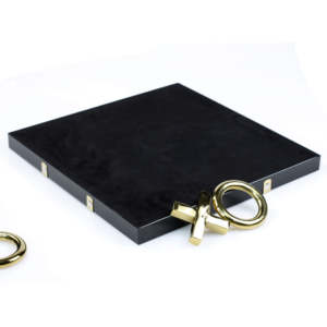 Luxe noir et or 3D XO jeu ensemble acrylique 2026 métal acier inoxydable Tic Tac Toe jeu de société fabriqué à la main pour l'intérieur - Product Image 4