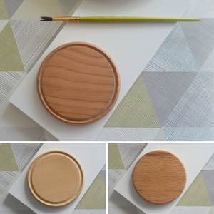 ที่รองแก้ววอลนัทพรีเมี่ยมเมเปิ้ล, วอลนัท, จานรองแก้วไม้, ที่รองแก้วกาแฟ, ที่รองแก้วเบียร์ไม้กลม - Product Image 6