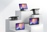 POS-терминал YIMIN Facone 2 Swan 1/2 Swift R Pro с плоской панелью и основанием/принтером 80 мм, кассовый аппарат с аккумулятором