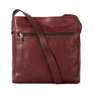 กระเป๋าเอกสารหนังสำหรับผู้ชาย,กระเป๋าแมสเซนเจอร์หนังวัวแท้แนววินเทจสไตล์อเมริกัน - Product Image 4