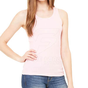 Débardeurs de gymnastique sans manches pour femmes nouveau style décontracté respirant coton polyester vêtements en stock - Product Image 1