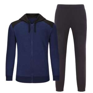 Fashion Streetwear Winter Men's 100% Cotton Lightweight Breathable <b>Track</b> Suit Pullover <b>T</b>-Shirt Pants Jogging Sweatsuit Wholesale - Product Image 1