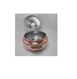 Vaisselle en cuivre, bol de service en cuivre 100% de couleur cuivre rose naturel pour la fabrication à partir de l'inde - Product Image 3