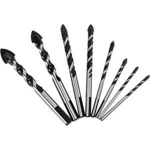 Set di punte per trapano Multi-materiale 8 pezzo multiuso (3 4 5 6 8 10 14 16 Mm) per vari materiali - Product Image 2