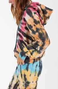 Sweat à capuche unisexe personnalisé doublé de satin, confortable, style pull et fermeture éclair, streetwear haut de gamme avec broderie - Product Image 6