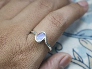 แหวนวางซ้อนกันได้สำหรับผู้หญิงทำด้วยมือสำหรับ925พลอยสีเงินสเตอร์ลิงสีรุ้ง - Product Image 6