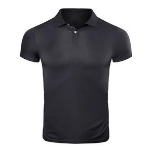 OEM al por mayor de los hombres de manga corta personalizada para Polo de alta calidad Jersey de punto de impresión sólida patrones camisetas antiarrugas - Product Image 1