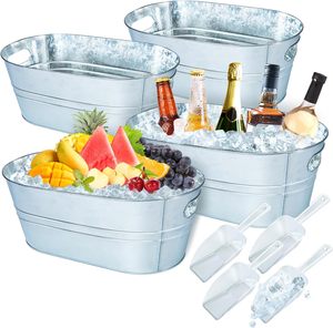 Latest Iron <b>Ice</b> <b>Bucket</b> Tabletop <b>Beverage</b> <b>Tub</b> Galvanized Metal Wine <b>Tub</b> Luxury Handmade Wine Cooler Handicrafts - Product Image 1