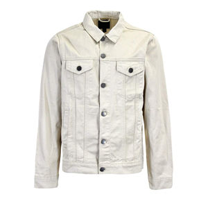 Veste en jean décontractée pour homme OEM, 100% coton, boutonnée, coupe oversize, pour la saison automne-hiver - Product Image 1