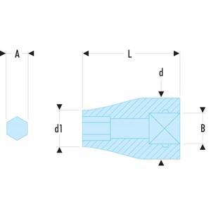 Porte-embouts à ressort Facom 1/2'' pour l'automobile, en plastique - Product Image 2