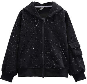 2025 Winter Jogger <b>Hoodie</b> <b>Gym</b> Workout Women Crew Neck Sweatshirt Custom Embroidered Front Logo - Product Image 1