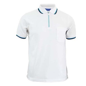 Personalizable de alta calidad al por mayor de logotipo personalizado 100% algodón de los hombres de ropa informal de gran tamaño cuarto de cremallera Polo deportivo para los hombres - Product Image 5