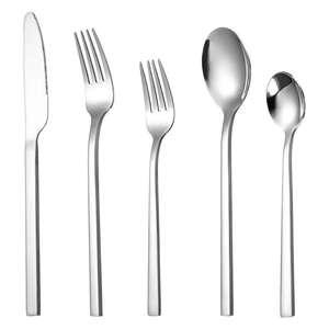 Juego de cubiertos Rainbow con patrones de colores vivos, fabricado con acero resistente, ideal para la decoración de la mesa y el comedor moderno. - Product Image 2