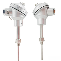 Capteur de température PT100 -200-600 ℃   Transmetteur de température à sonde RTD en acier inoxydable, mesure de la température par résistance thermique