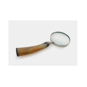Modern Personalized Brass Horn Bone <b>Magnifiers</b> <b>Magnifying</b> <b>Glass</b> Brown Color Finished Custom logo Print - Product Image 1