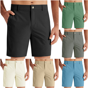 Nouveaux shorts de robe de travail Shorts hybrides décontractés à l'avant plat Shorts de golf légers à séchage rapide pour hommes - Product Image 2