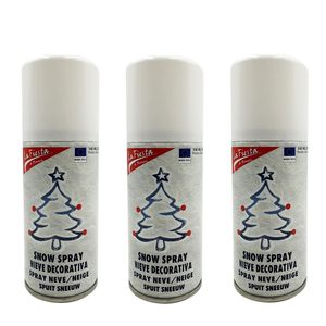 3x150ml Spray per neve artificiale per albero di natale bianco e decorazioni per vetrine - Product Image 1