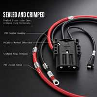 Câble de charge pour véhicules électriques avec faisceau de câbles marqués rouge et noir et boîtier de connecteur durable pour systèmes de charge